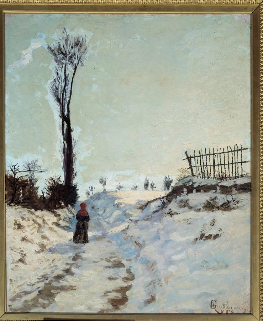 Sentiero cavo, effetto neve, 1869